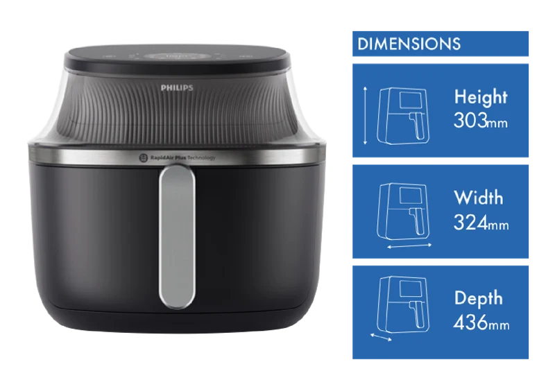Philips 3000 Series 6.2 Litre Air Fryer XL Black