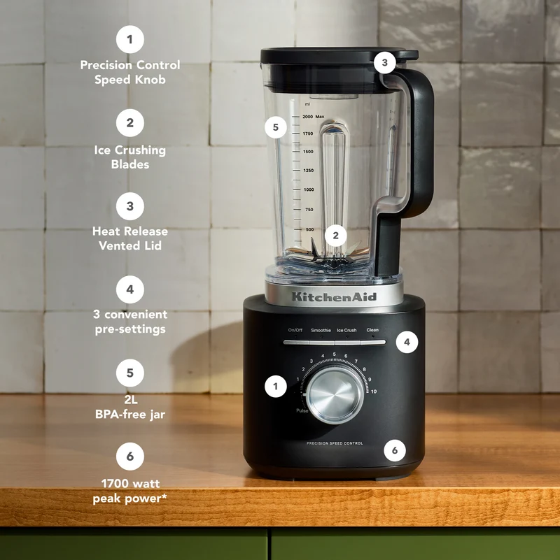 KitchenAid Pure Power Blender Matte Black