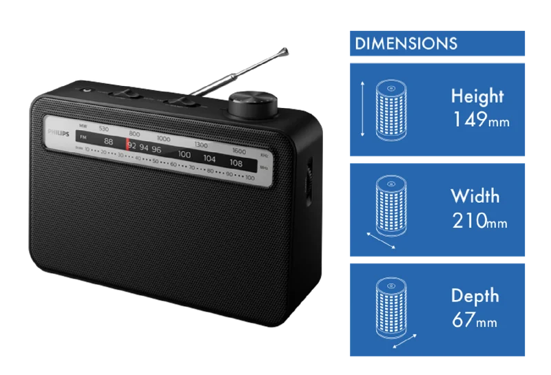Philips Portable AM/FM Radio