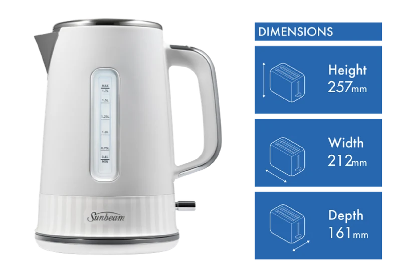 Sunbeam 1.7 Litre French Riviera Kettle White