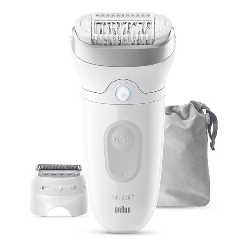 Braun silk-épil 7 silk·épil 7, epilatore wet & dry, pelle liscia a lungo, 7-041, argento - 8700216963503