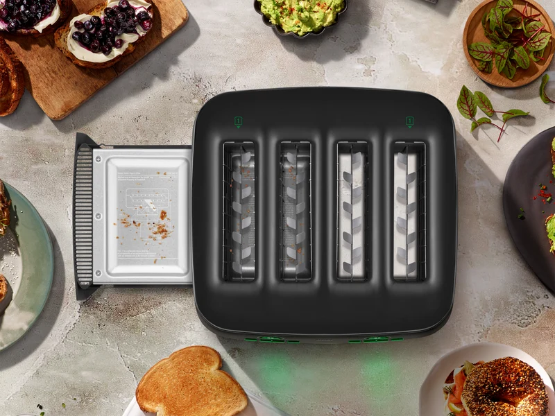 Breville The Eye Q 870 Auto 4 Slice Black Truffle Toaster