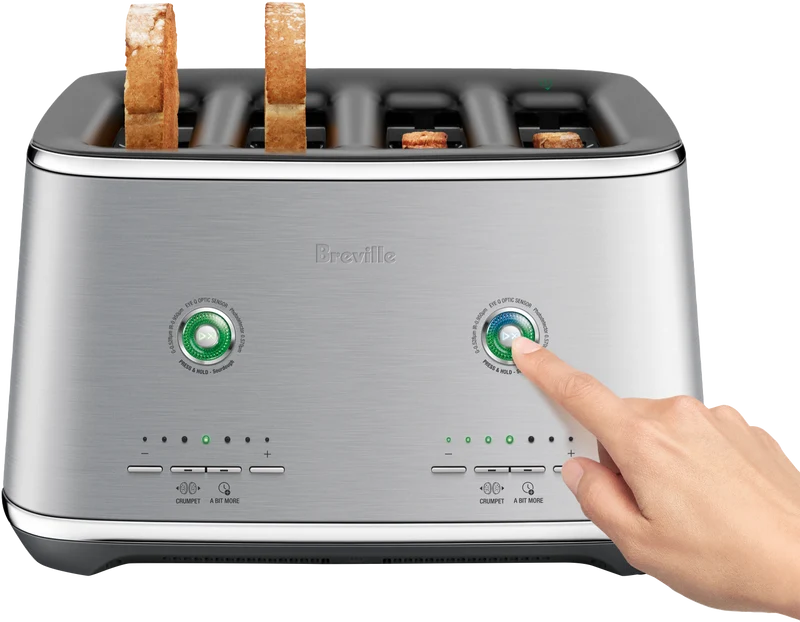 Breville The Eye Q 870 Auto 4 Slice Stainless Steel Toaster
