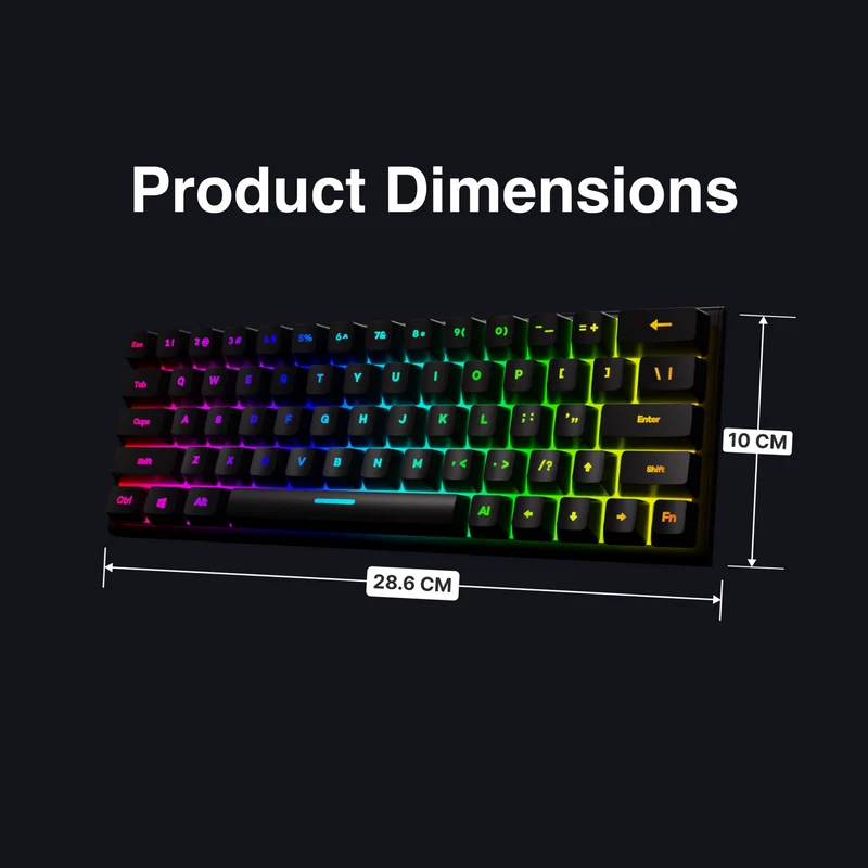 Laser Compact RBG Mechanical Gaming Keyboard