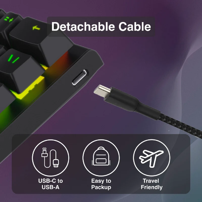 Laser Compact RBG Mechanical Gaming Keyboard