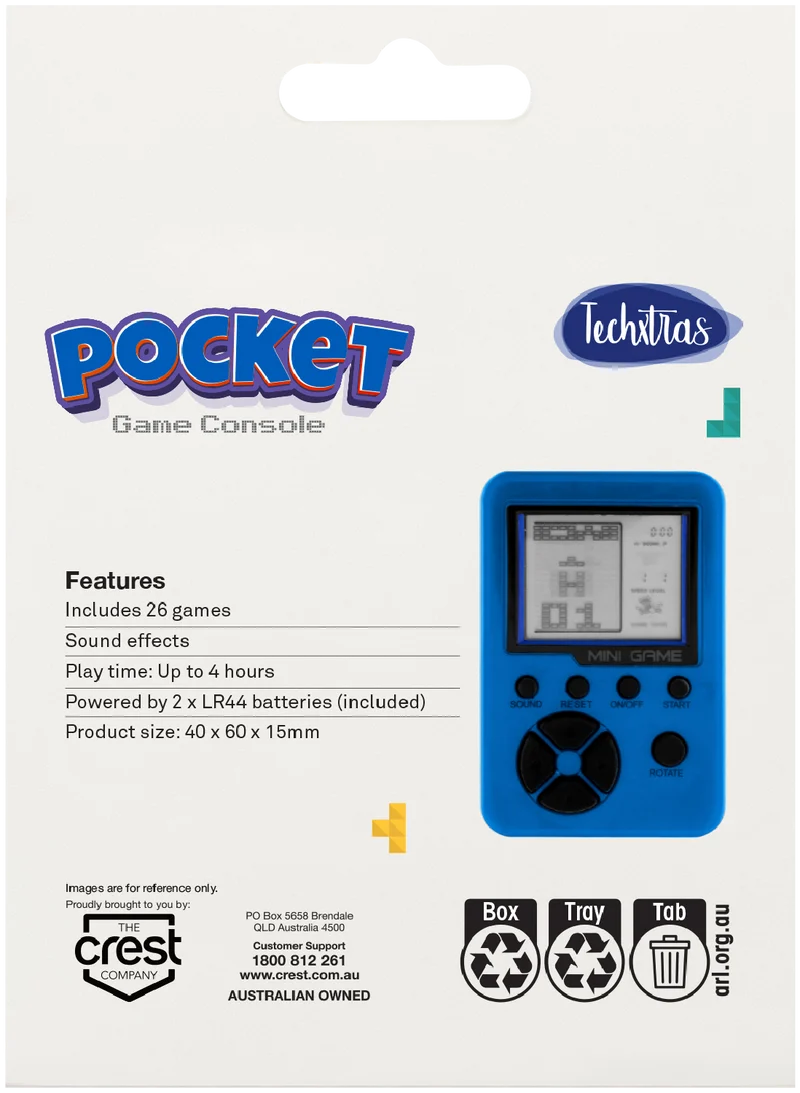 Techxtras KeyChain Game Machine (Blue)