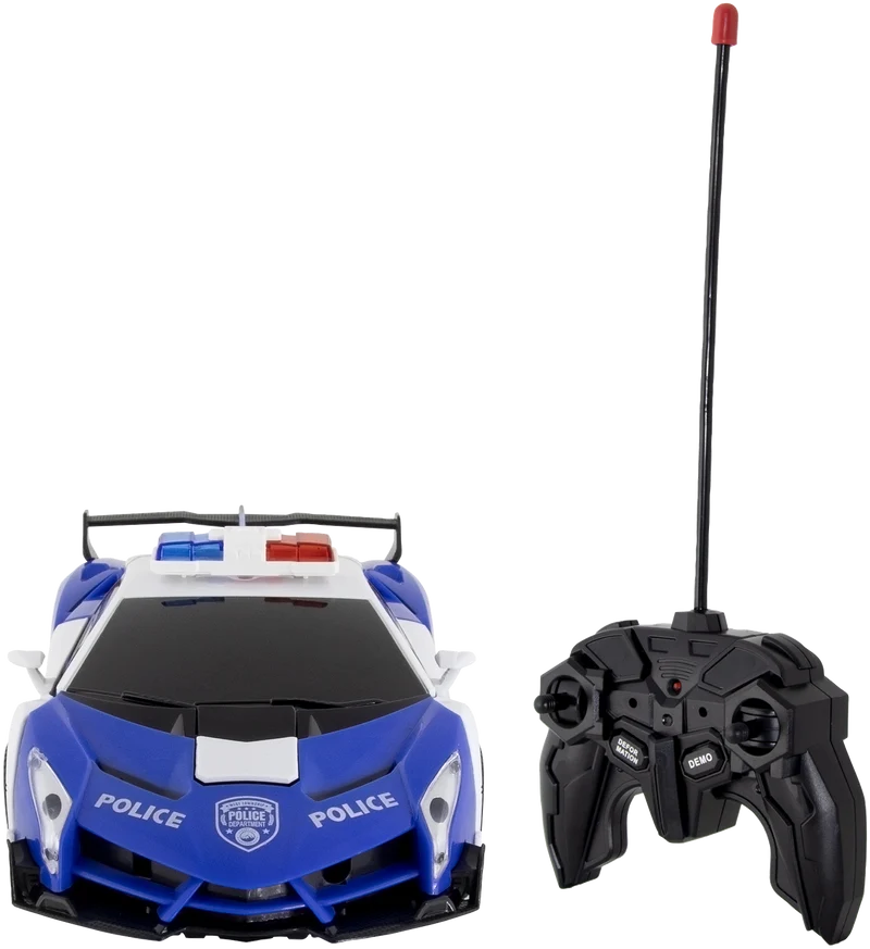 Techxtras Remote Control Transforming Robot Car (Blue)