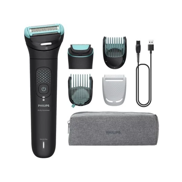 Philips serie 7000 body groomer 7000 series bg7470/15 testina flessibile 2d, doppia rifinitura/rasatura