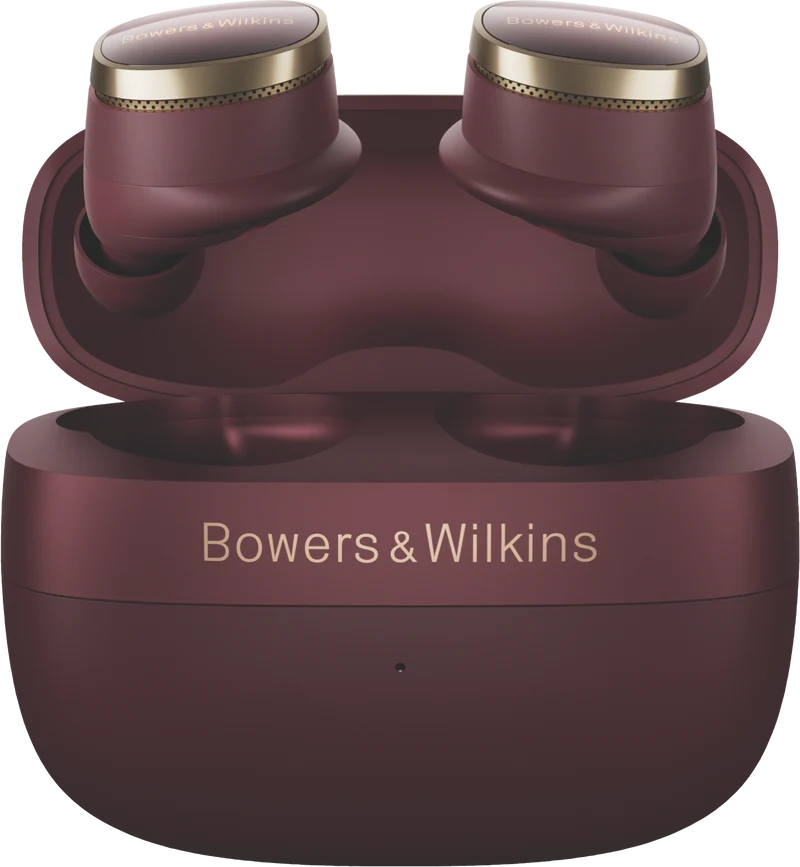 Bowers and Wilkins PI8 Noise Cancelling Earbuds Burgundy