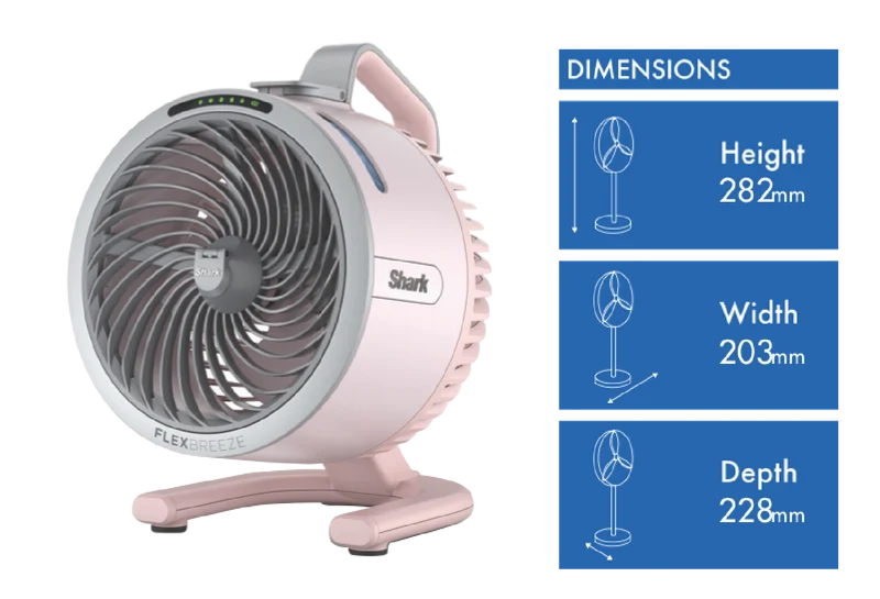 Shark FlexBreeze HydroGo Misting Portable Fan (Quartz)