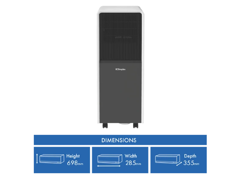 Dimplex 3.8kW Recycled Portable AC w/ Wi-Fi & Dehumidifier