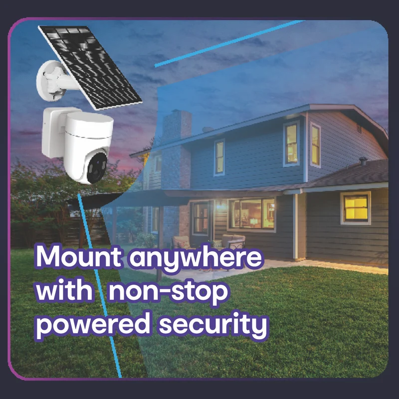 Connect SmartHome 2K Outdoor Pan & Tilt Camera with Solar