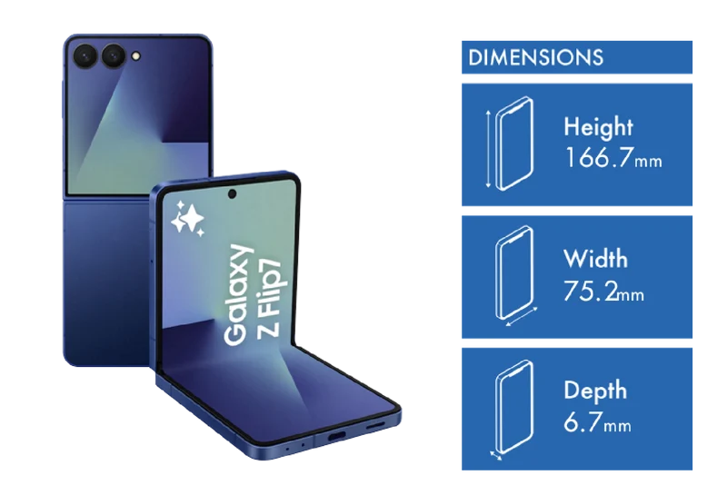 Samsung Galaxy Z Flip7 256GB Blue Shadow