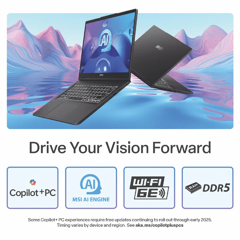 MSI Venture A14 AI+ 14" 2.8K OLED Ryzen AI 5 16GB 512GB Laptop