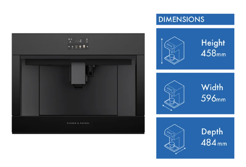 Fisher & Paykel 60cm Series 9 Minimal Built-in Coffee Maker