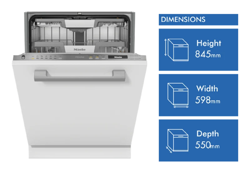 Miele 60cm XXL Fully Integrated Dishwasher with AutoOpen Drying and Automatic Dispensing PowerDisk