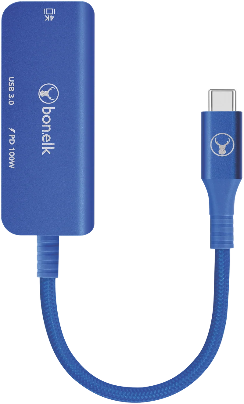 Bonelk Long-Life 3in1 Multiport Hub (Blue)