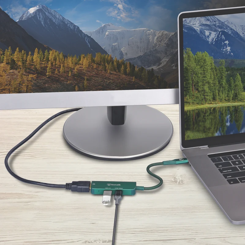 Bonelk Long-Life 3in1 Multiport Hub (Green)