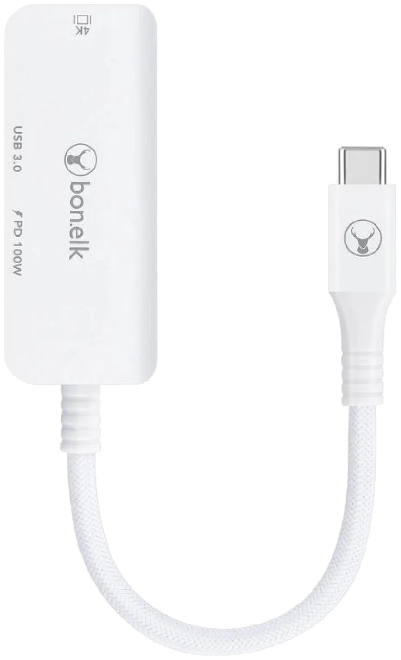 Bonelk Long-Life 3in1 Multiport Hub (White)
