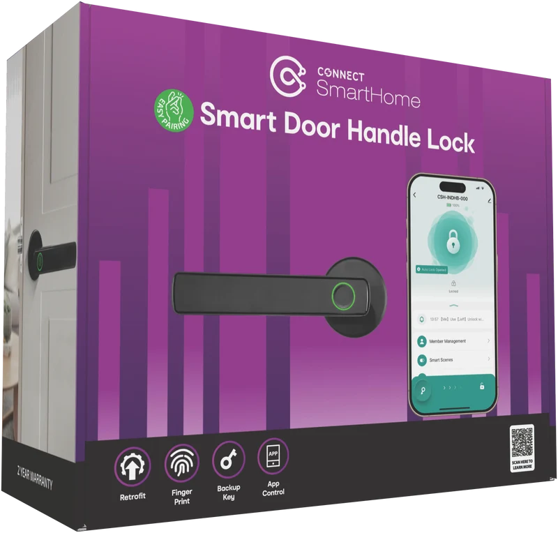 Connect SmartHome Internal Door Handle with Fingerprint Scanner