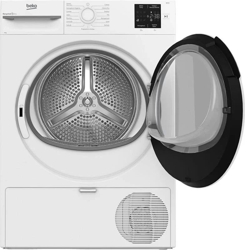 BEKO BMTR38W ASCIUGATRICE A POMPA DI CALORE CON DISPLAY DIGITALE 8KG CALSSE D