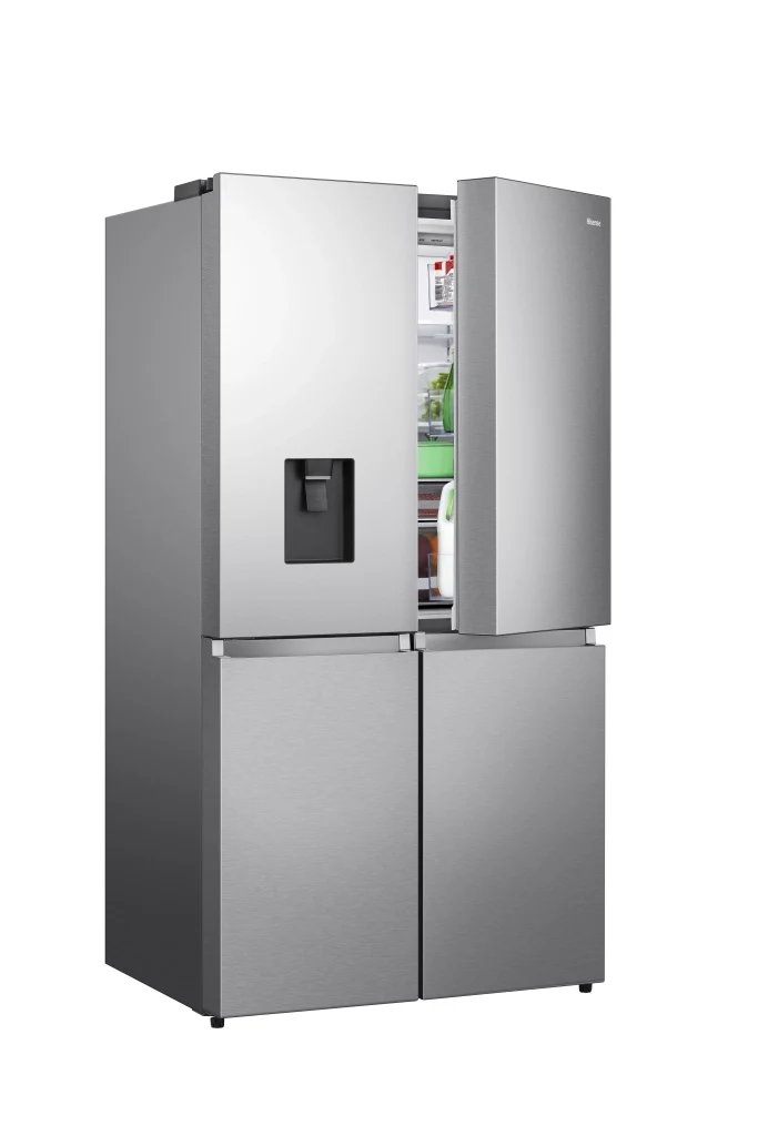 Hisense frigorifero quattro porte rq758n4swse libera installazione 606l classe e dispenser acqua metal cooling wifi