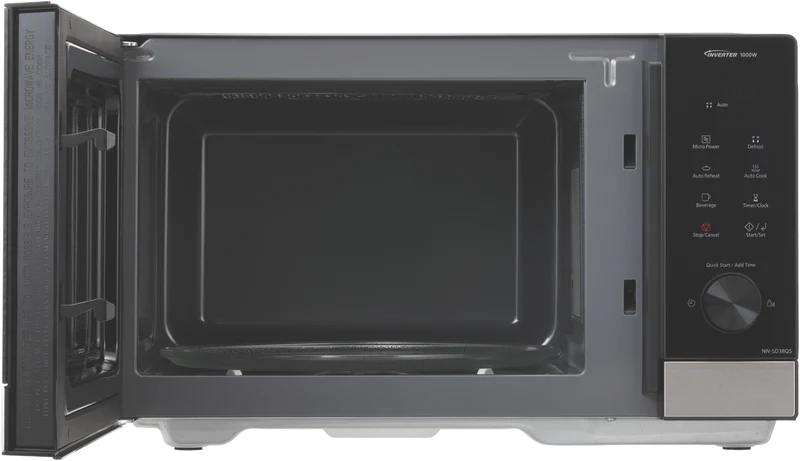Panasonic 29L 1000W Compact Inverter Microwave Black/Stainless Steel