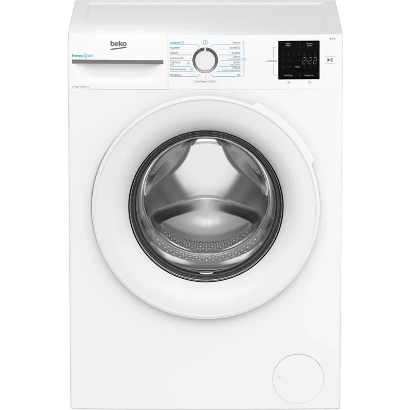 BEKO B300 BMWU3921W LAVATRICE LIBERA INSTALLAZIONE CARICA FRONTALE 9 KG CLASSE A CENTRIFUGA 1200 GIRI/MIN. ENERGYSPIN VAPORE IGIENIZZANTE STEAMCURE