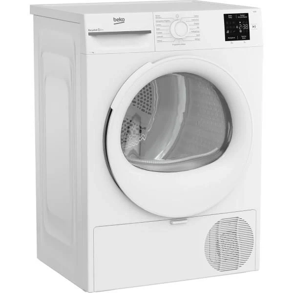 BEKO BMT73EW ASCIUGATRICE A LIBERA INSTALLAZIONE A POMPA DI CALORE - CLASSE D - CAPACITÀ 7 KG - 15 PROGRAMMI