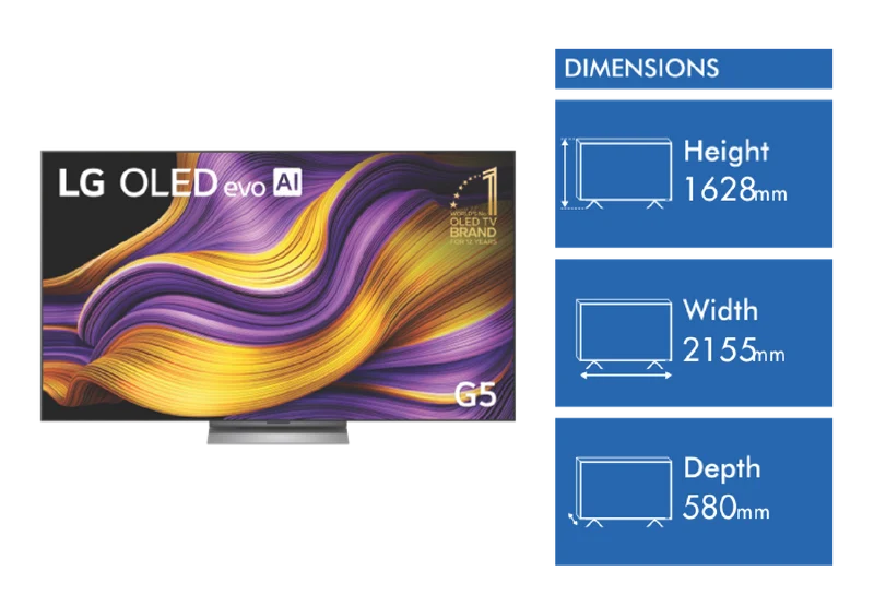LG 97" OLED EVO G5 AI UHD 4K Smart TV 2025