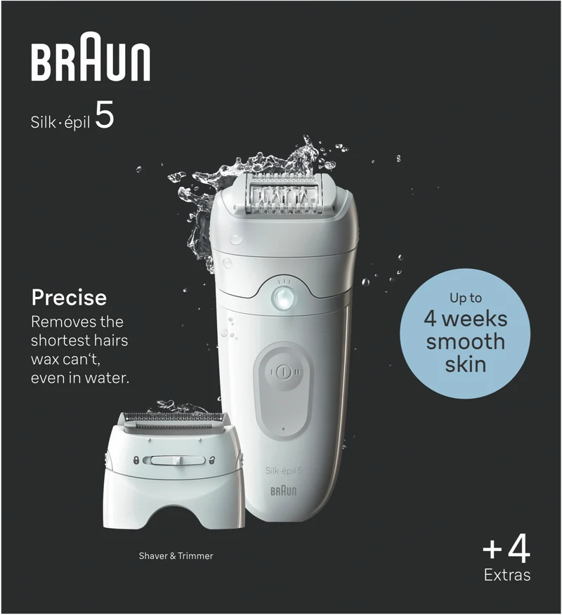 Braun Silk-Epil 5 Epilator Wet And Dry Grey