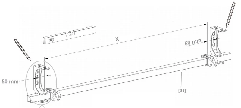 Tenda da Sole Barra Quadra 200x250 cm Tessuto in Poliestere Riga Gialla Scura