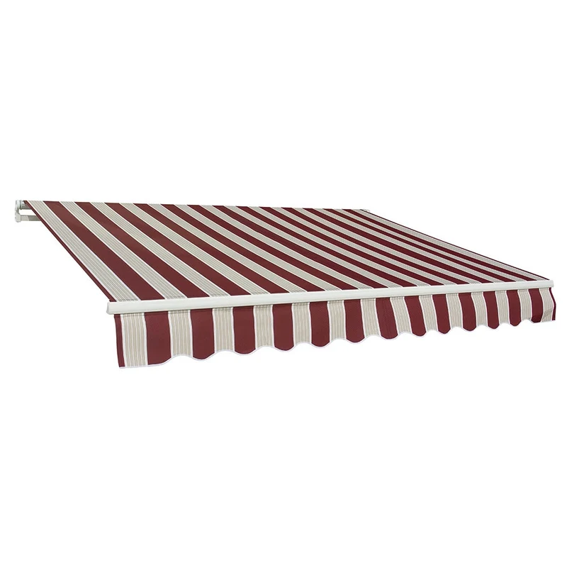 Tenda da Sole Barra Quadra 200x300 cm Tessuto in Poliestere Riga Bordeaux