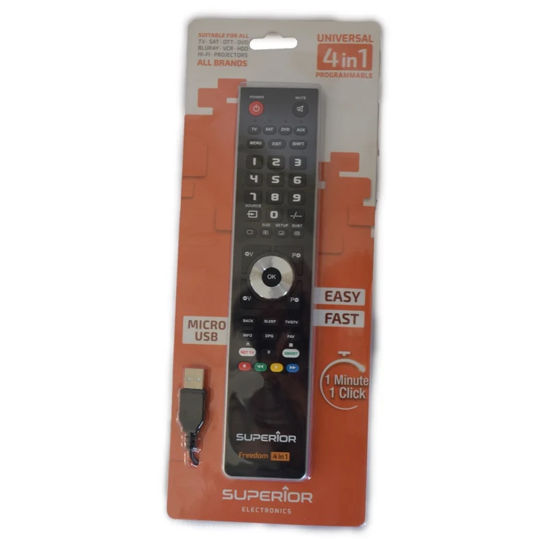 TELECOMANDO TV 4IN1 UNIV PROGRAMM