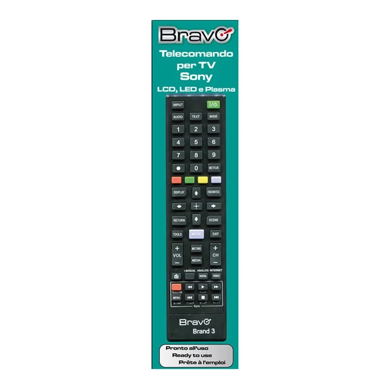 BRAVO BRAND 3 (90202063) - TELECOMANDO COMPATIBILE PER TV SONY