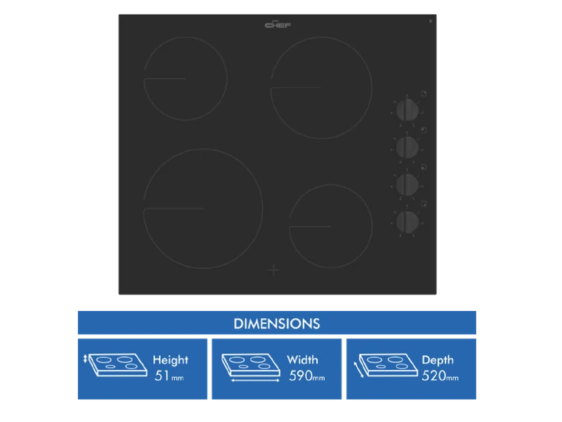 Chef 60cm Ceramic Cooktop