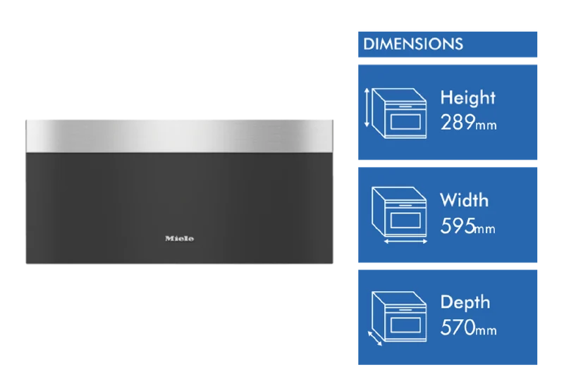 Miele 29cm Gourmet Warming Drawer CleanSteel