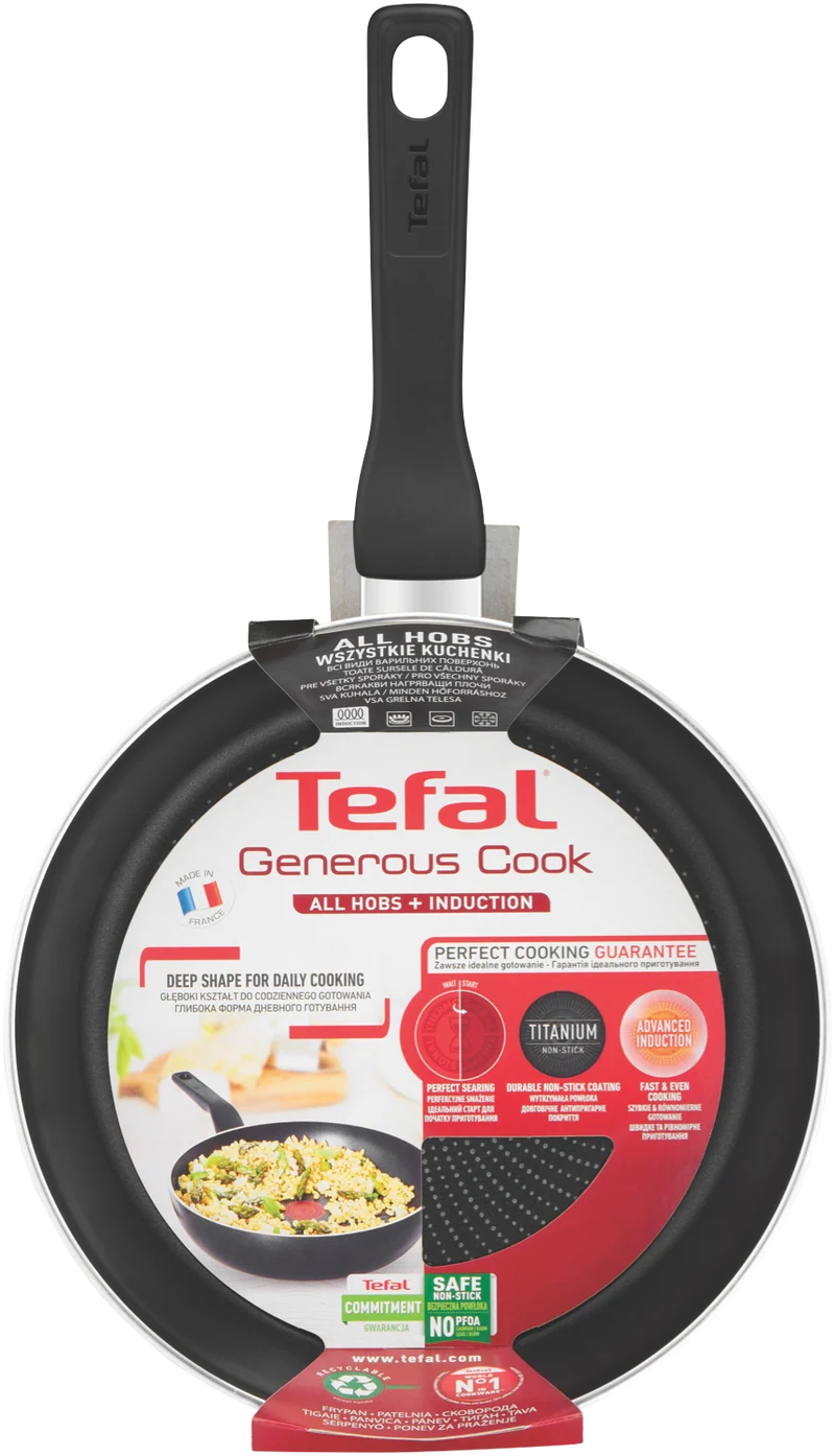 Tefal Generous Cook Induction Non-Stick Frypan 24cm