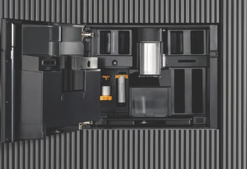 Miele 45cm Built-In Coffee Machine with AutoDescale and 3 Bean Containers CleanSteel