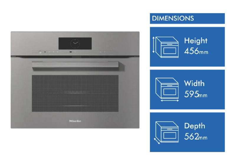 Miele 45cm 3in1 Speed Oven and Microwave Combination with Crisp Function Graphite Grey