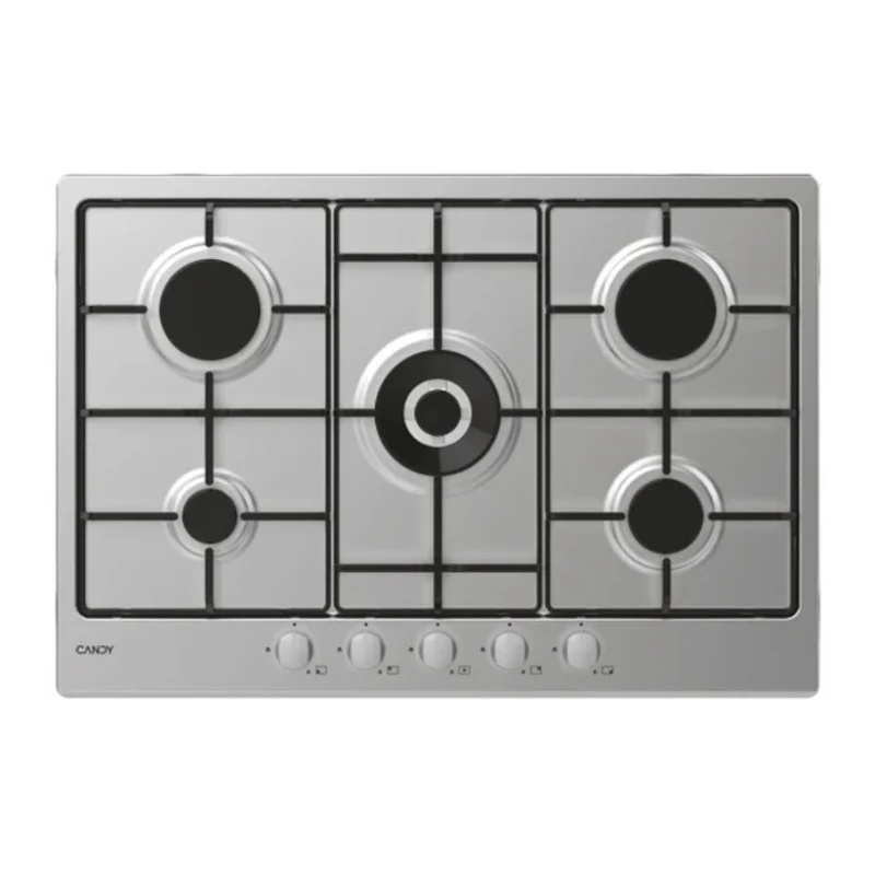 Piano cottura a gas Candy CHW74WX 5 fuochi 75 cm. inox