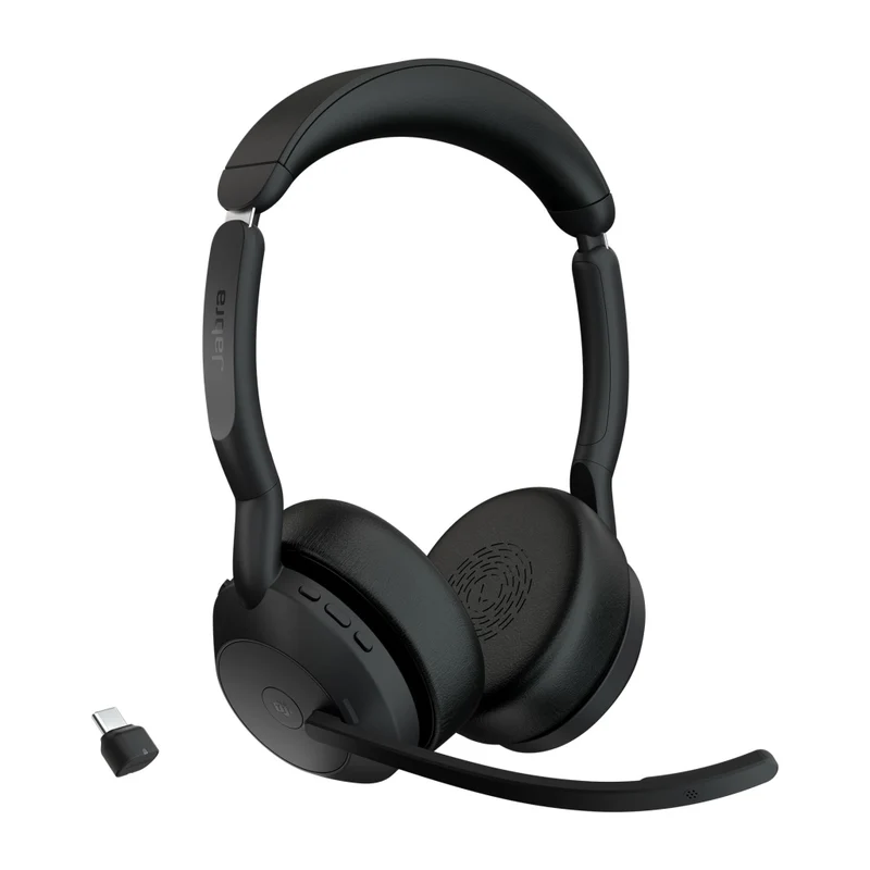 Jabra evolve2 55 auricolare wireless a padiglione ufficio usb tipo-c bluetooth base di ricarica - 25599-999-899