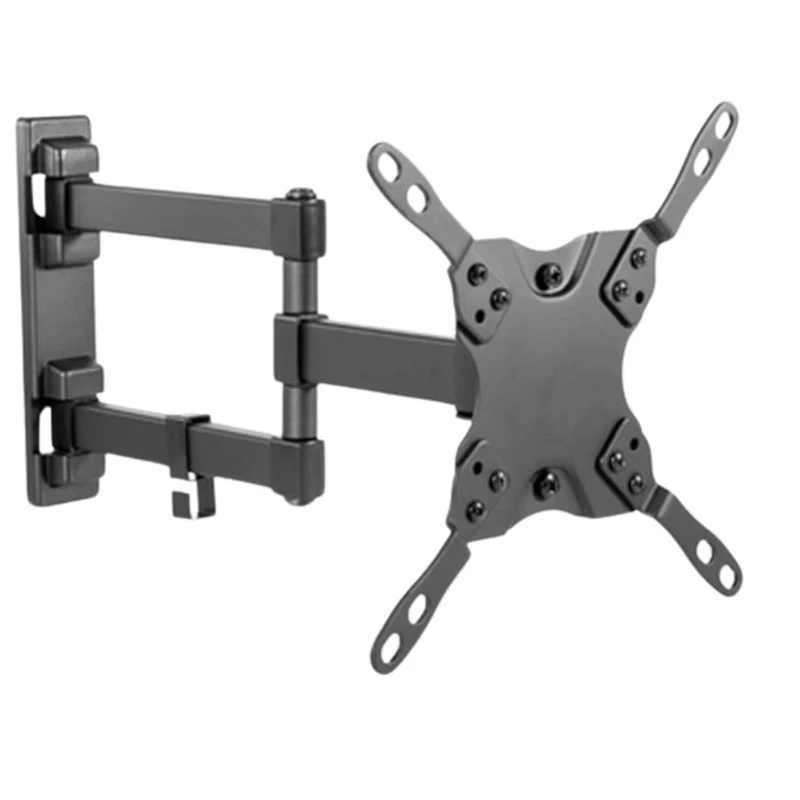 Supporto da parete tv lcd 13/42 pollici orientabile verticale nero