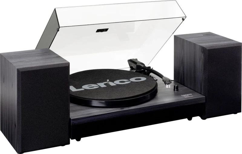 Lenco giradischi ls-300 bluetooth con due diffusori 2 x 10 watt rms colore nero - LS-300 BLACK