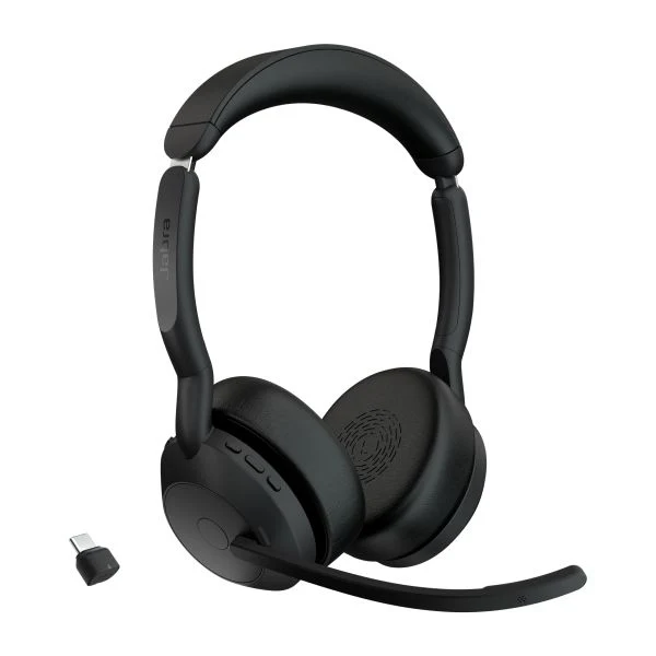 Jabra evolve2 55 auricolare wireless a padiglione ufficio usb tipo-c bluetooth base di ricarica - 25599-989-899