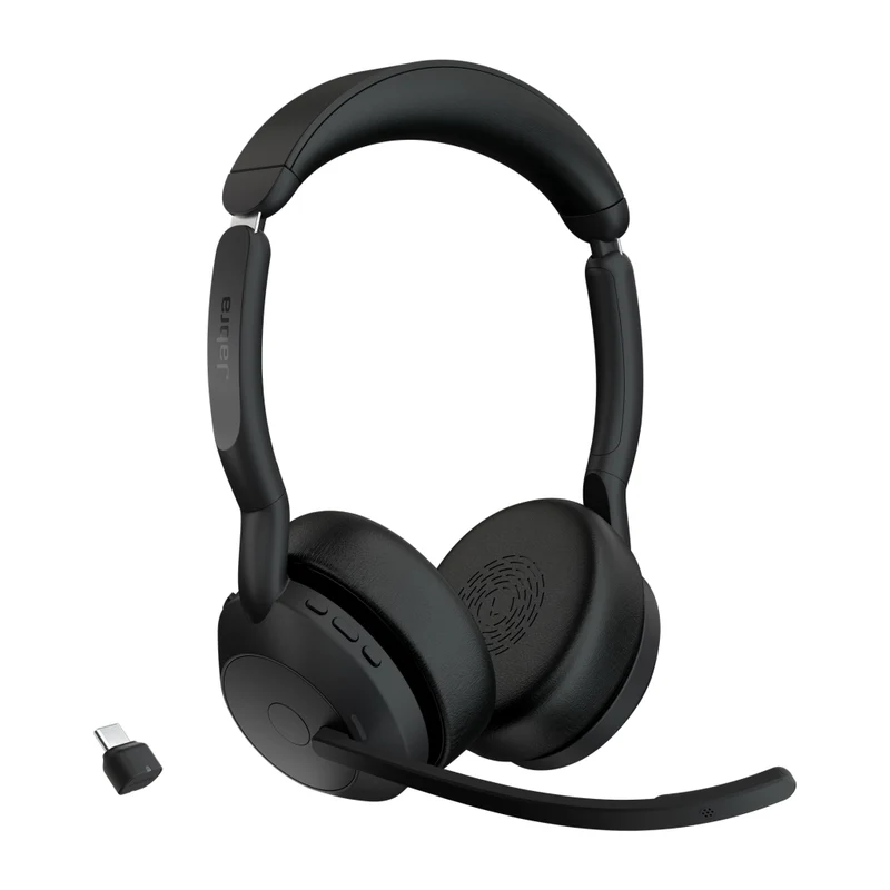 Jabra evolve2 55 auricolare wireless a padiglione ufficio usb tipo-c bluetooth base di ricarica - 25599-989-899