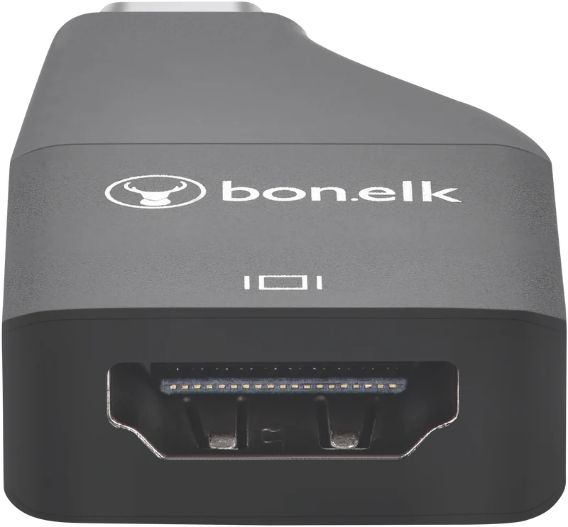 Bonelk USB-C to 4K HDMI Adapter (Black)