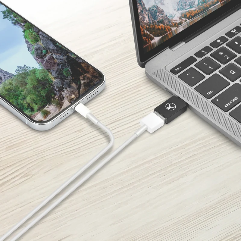 Bonelk USB-C to USB-A 3.0 Adapter (Black)