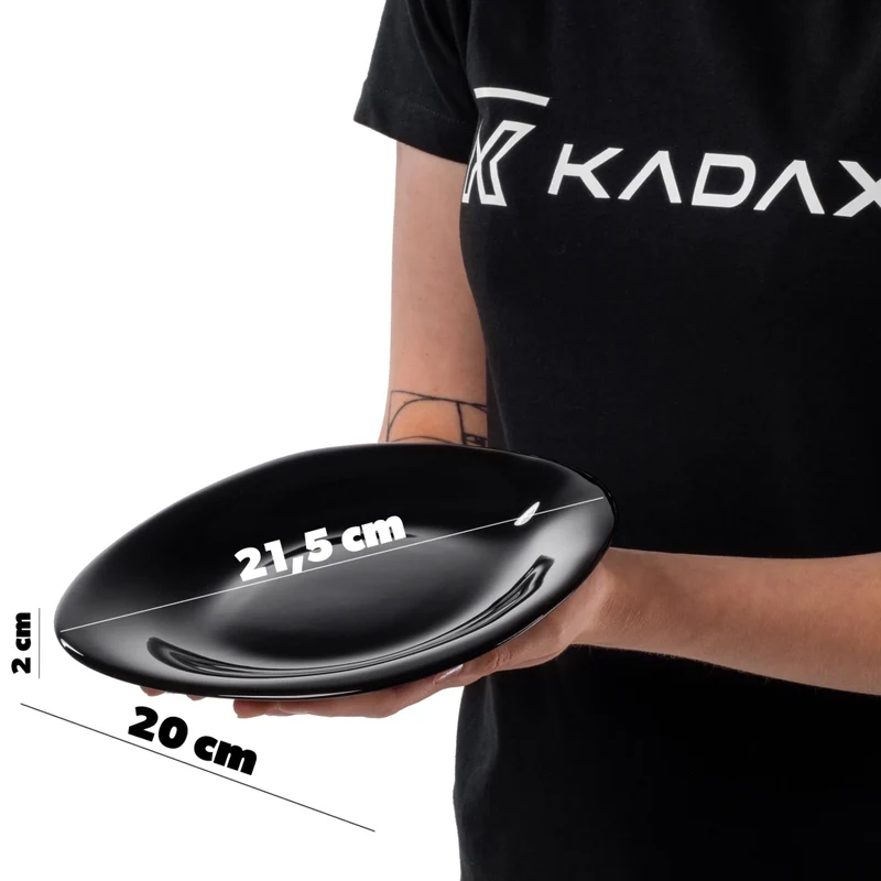 Set di 12 piatti KADAX neri
