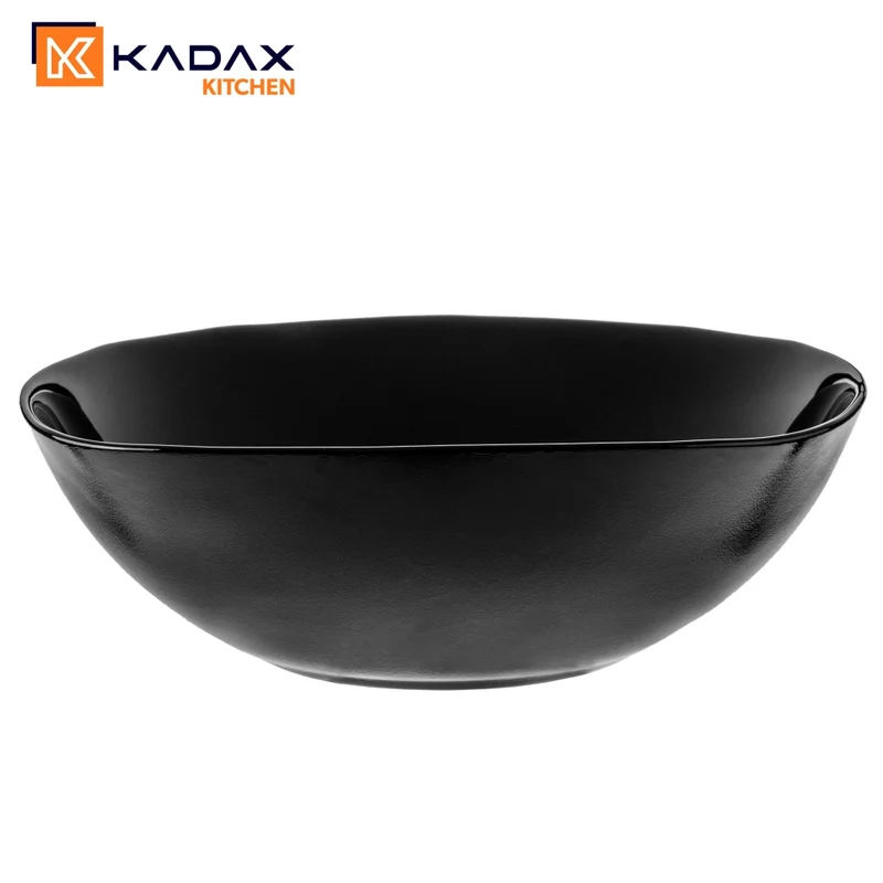 Set di 12 piatti KADAX neri